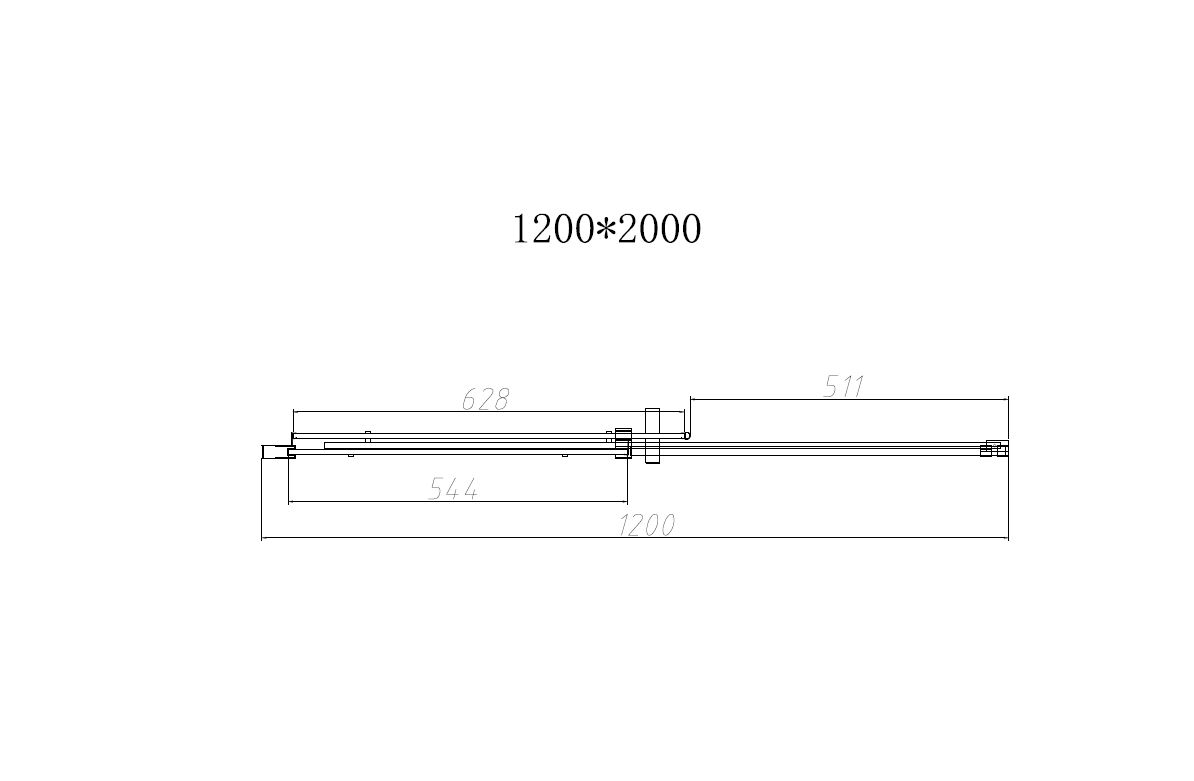 Vincea Dice душевая дверь 120 см, профиль черный VDS-4D120CLB