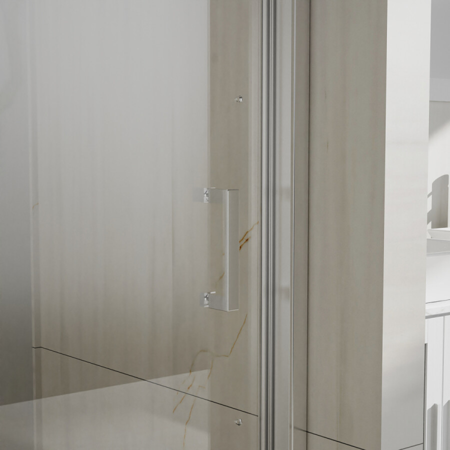 Душевая дверь Azario BERN 1700х1950, прозрачное стекло 6 мм, профиль черный матовый AZ-733-170-BM-CL