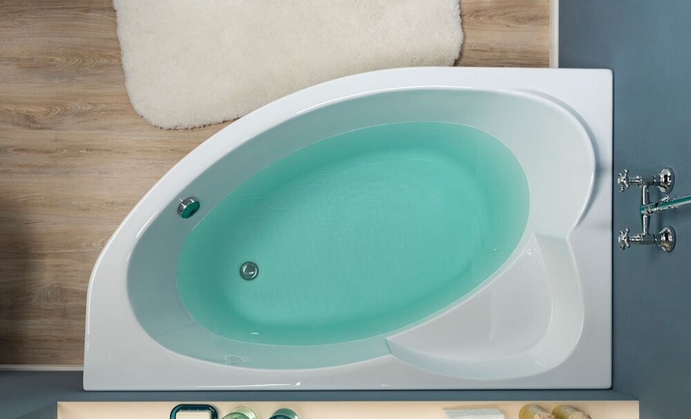 Aquanet Sarezo 160*100 ванная акриловая ассиметричная L