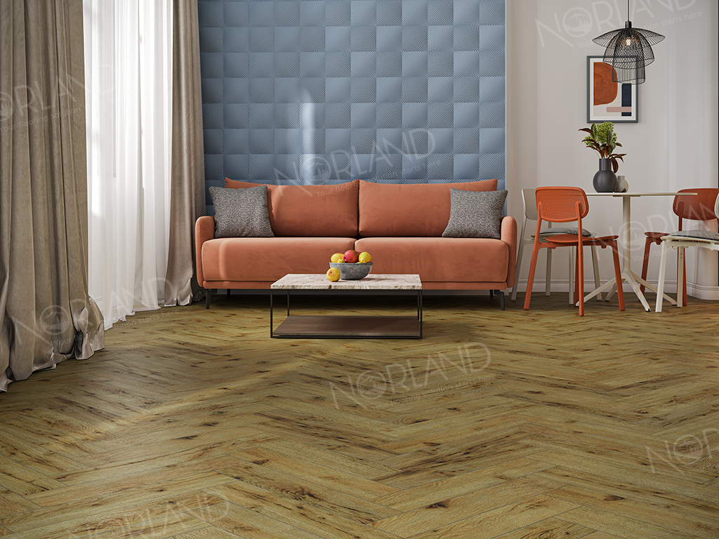 Ламинат Alpine Floor Norland Herringbone Elegant Strong LF304-14 Дуб Скай 600х100х12 mm
