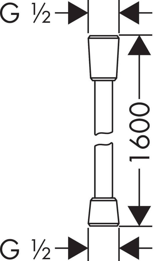 Hansgrohe Isiflex Душевой шланг 160 см белый матовый 28276700