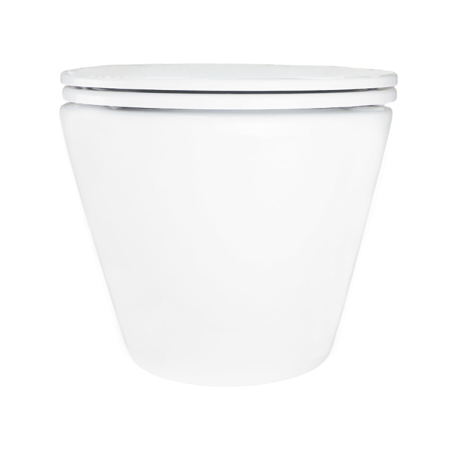 Унитаз подвесной Azario Songo 360х520х365 безободковый, система смыва "Скрытое Торнадо", с быстросъемным сиденьем "Микролифт" AZ-5180T-WHT