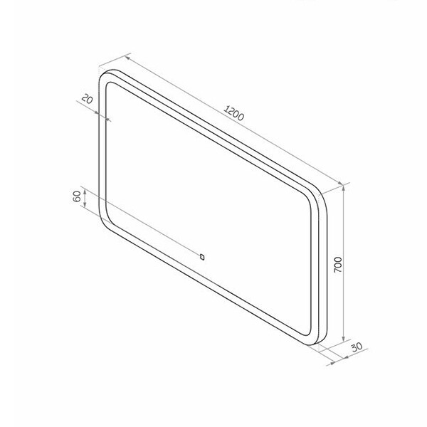 Зеркало Comforty Лотос-120 LED-подсветка бесконтактный сенсор 00-00013494CF