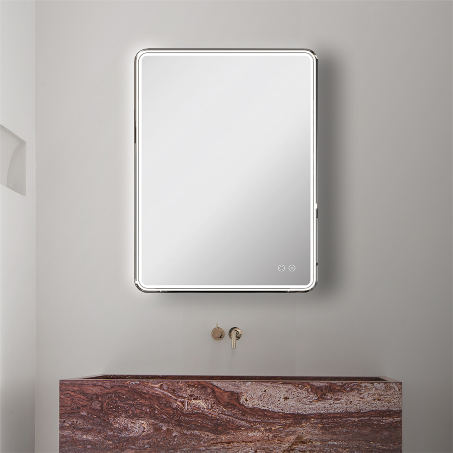 Azario зеркало-шкаф 60х80 см правый сенс. выкл, подогрев "Air" CS00084317