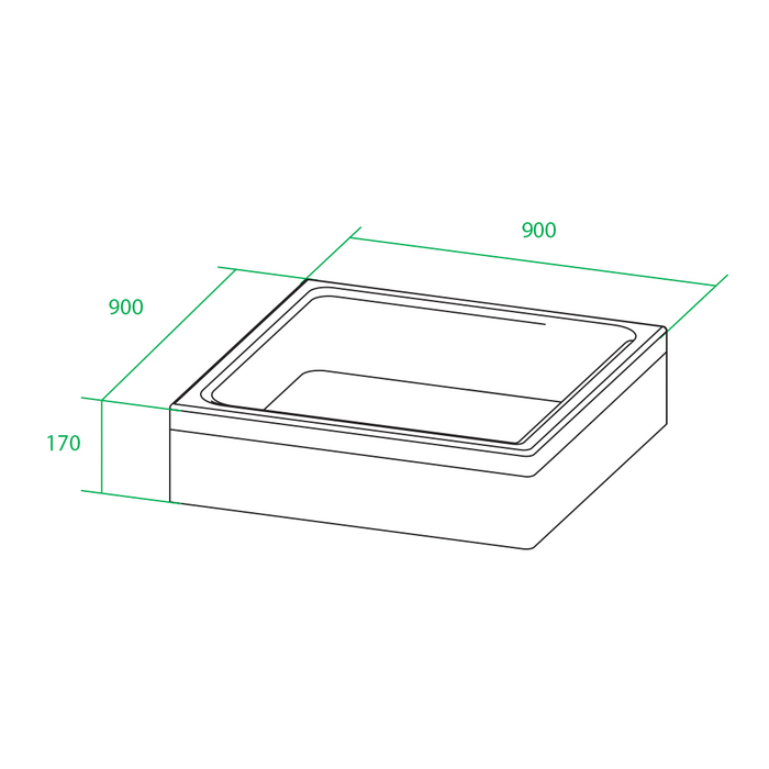 Iddis душевой поддон 120х90 P19W
