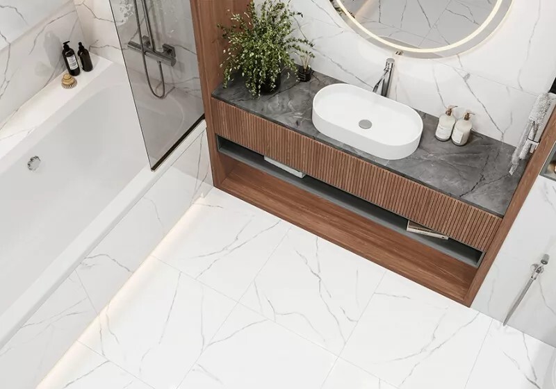 Керамогранит 6060AMR00P LCM Atlantic Marble Полированный 600 x 600 x 8 мм.