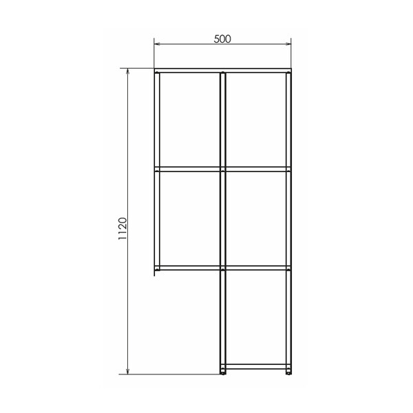 Стеллаж подвесной Comforty Порто 50 дуб тёмно-коричневый 00-00000829CF