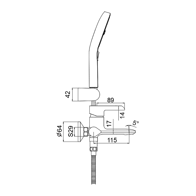 Смеситель для ванны Gappo G03-6 G3203-6