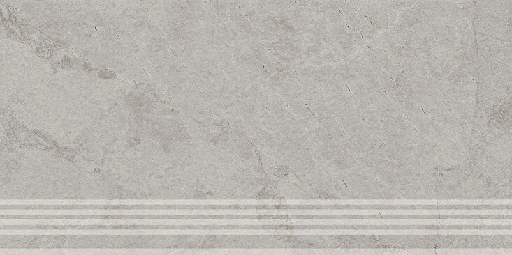 Керамический гранит Ступень Kerama Marazzi Прованс Сплит серый светлый матовый обрезной 30x60x0,8 KM6060G1231R8GRF