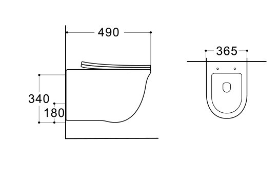 Aquatek Классик унитаз подвесной безободковый с сиденьем-микролифт AQ1112-00