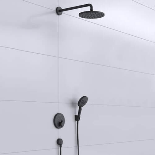 Hansgrohe Raindance S Душевая система 240 1 jet PowderRain с функцией ShowerSelect S черный матовый 27959670