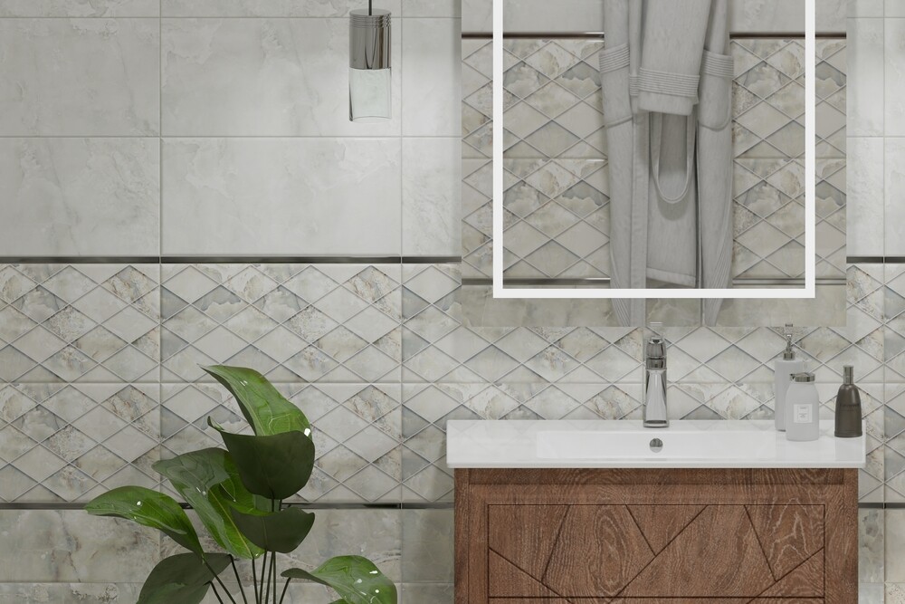 Плитка настенная 5 SE 0046 Eurotile Selesta Grey 25x50