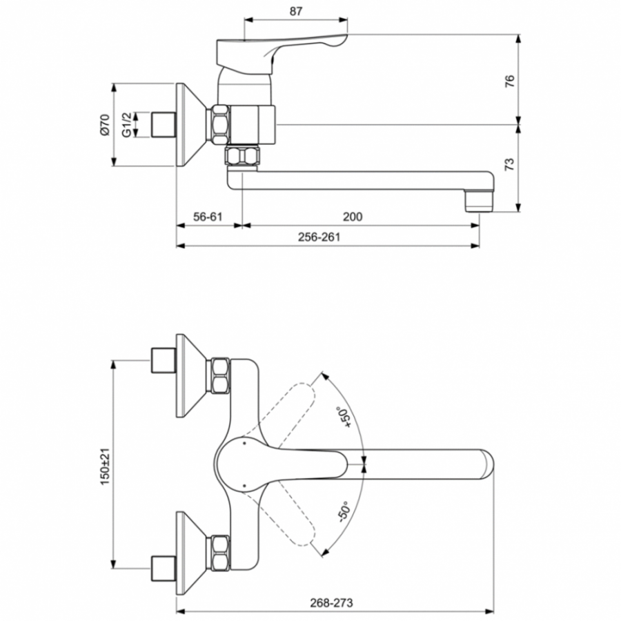 Ideal Standard Alpha смеситель для кухни BC661AA