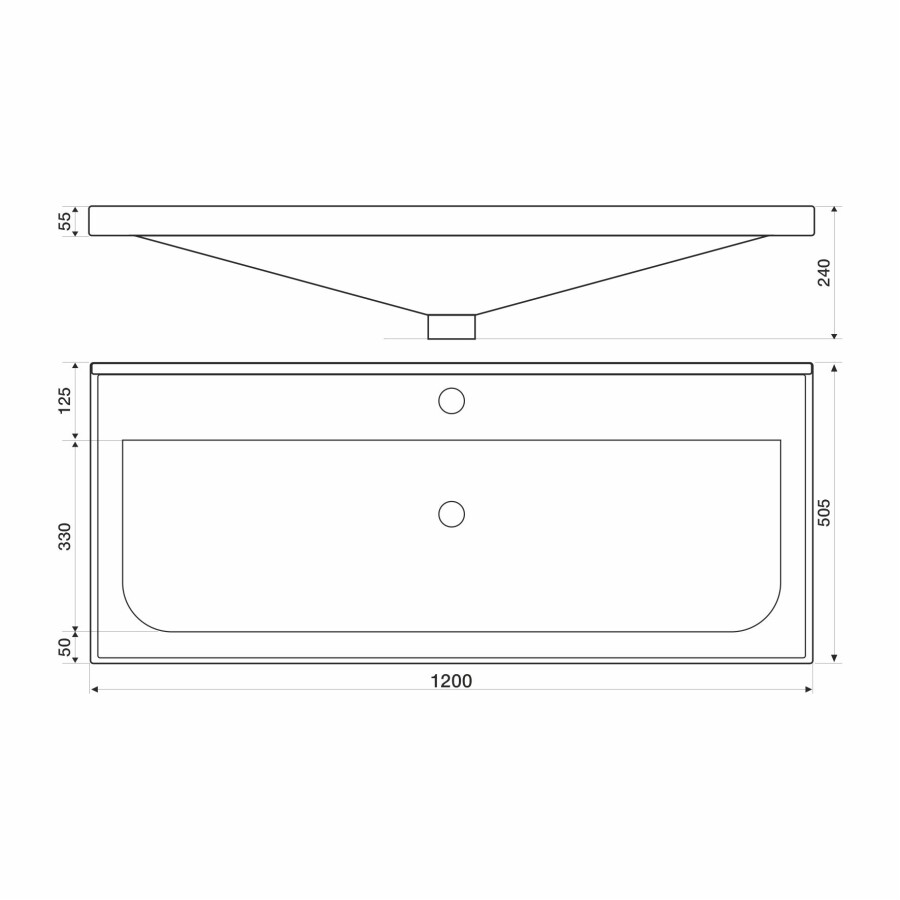 Mirsant Soho Quadro 120 тумба напольная (раковина Deep 120) УТ000086074+УТ000081331