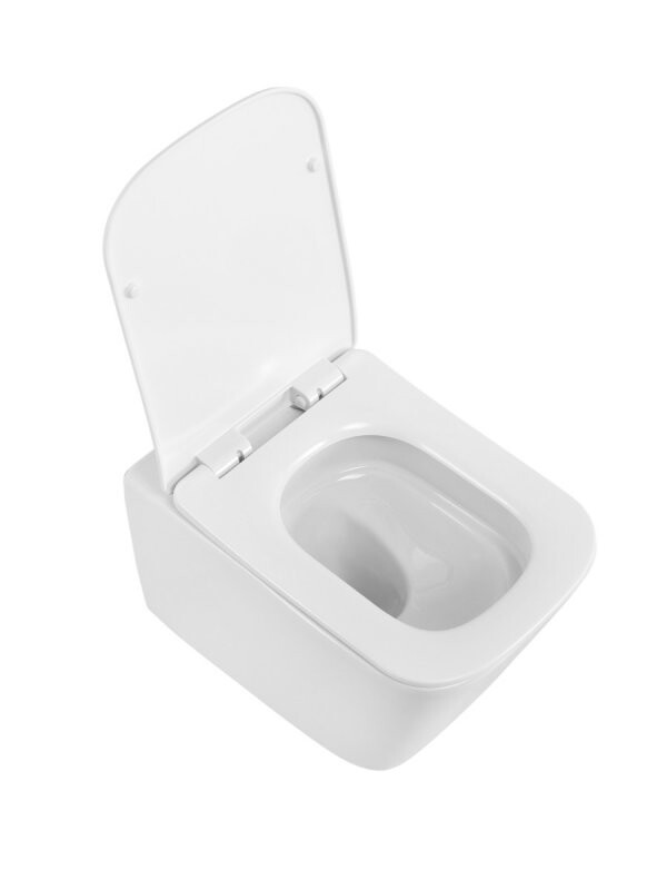 BelBagno KRAFT-TOR Унитаз подвесной безободковый с сиденьем и смывом TORNADO BB7106CH-TOR/SC