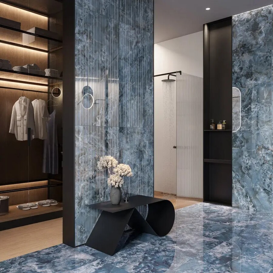 Керамическая плитка Kerama Marazzi Прованс Сен-Тропе Синий лаппатированный обрезной 60x60x0,9 KM6060G0752R