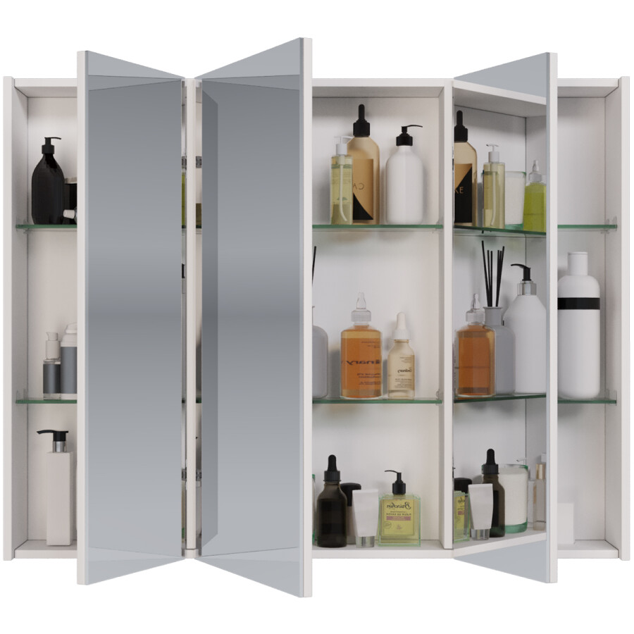 Dreja шкаф зеркальный подвесной Prime 90 см белый 99.9306