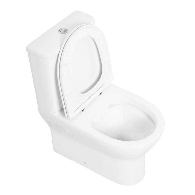 Унитаз-компакт безободковый с сиденьем BelBagno ENERGIA BB8134CPR/SC BB8134T