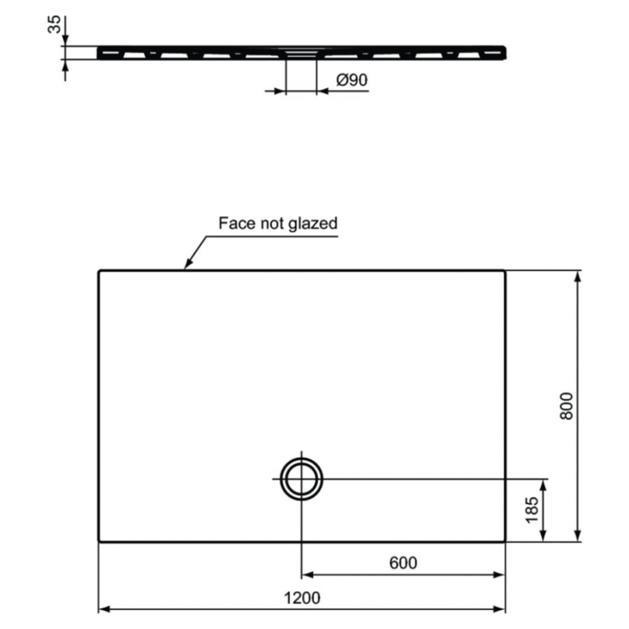 Ideal Standard Strada душевой поддон 120х80 T2574YK