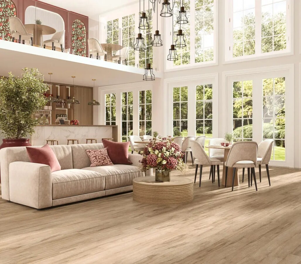Керамический гранит Kerama Marazzi Прованс Лавр бежевый матовый обрезной 13x80x0,9 KM1380G0011R