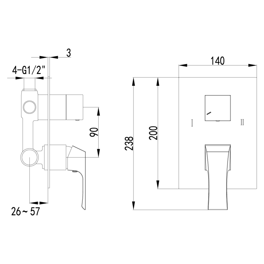 Lemark Unit смеситель для душа LM4527C