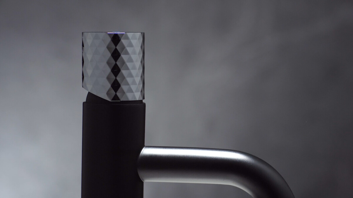 Смеситель для раковины Boheme Stick Черный ручка Diamond Хром 121-BCR