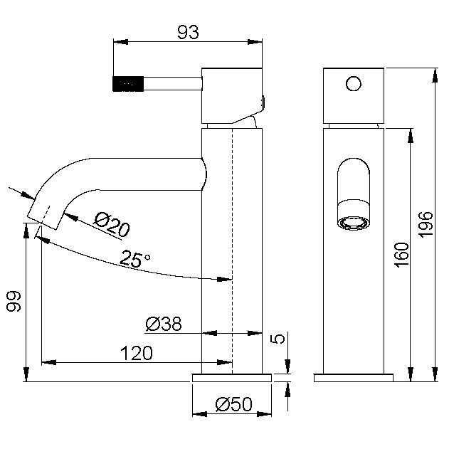 Смеситель для умывальника Boheme Uno Белый / Золото 461-WG