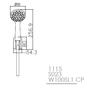 Душевой набор Imprese 1115 S023 W100SL1