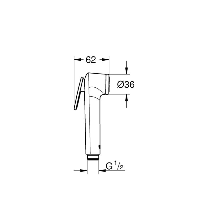 Набор для гигиенического душа, GROHE BauEdge 129188