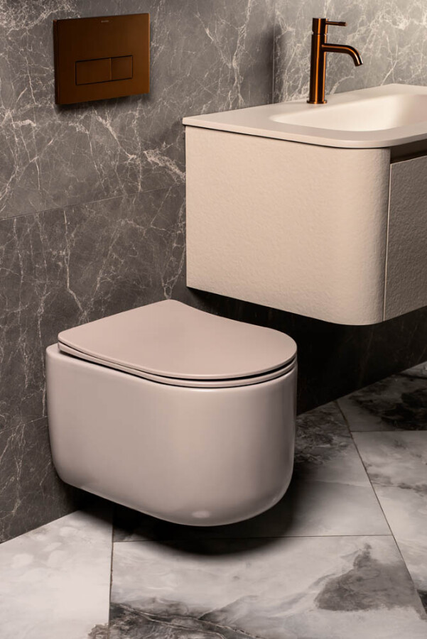 Унитаз подвесной Boheme Flow Dafne c крышкой, Торнадо 969-SET-DAFNE