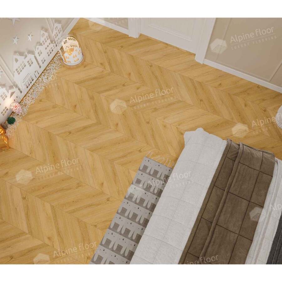 Alpine Floor Chevron Alpine SPC ламинат Caldo ЕСО 18-20 600х127х5 mm