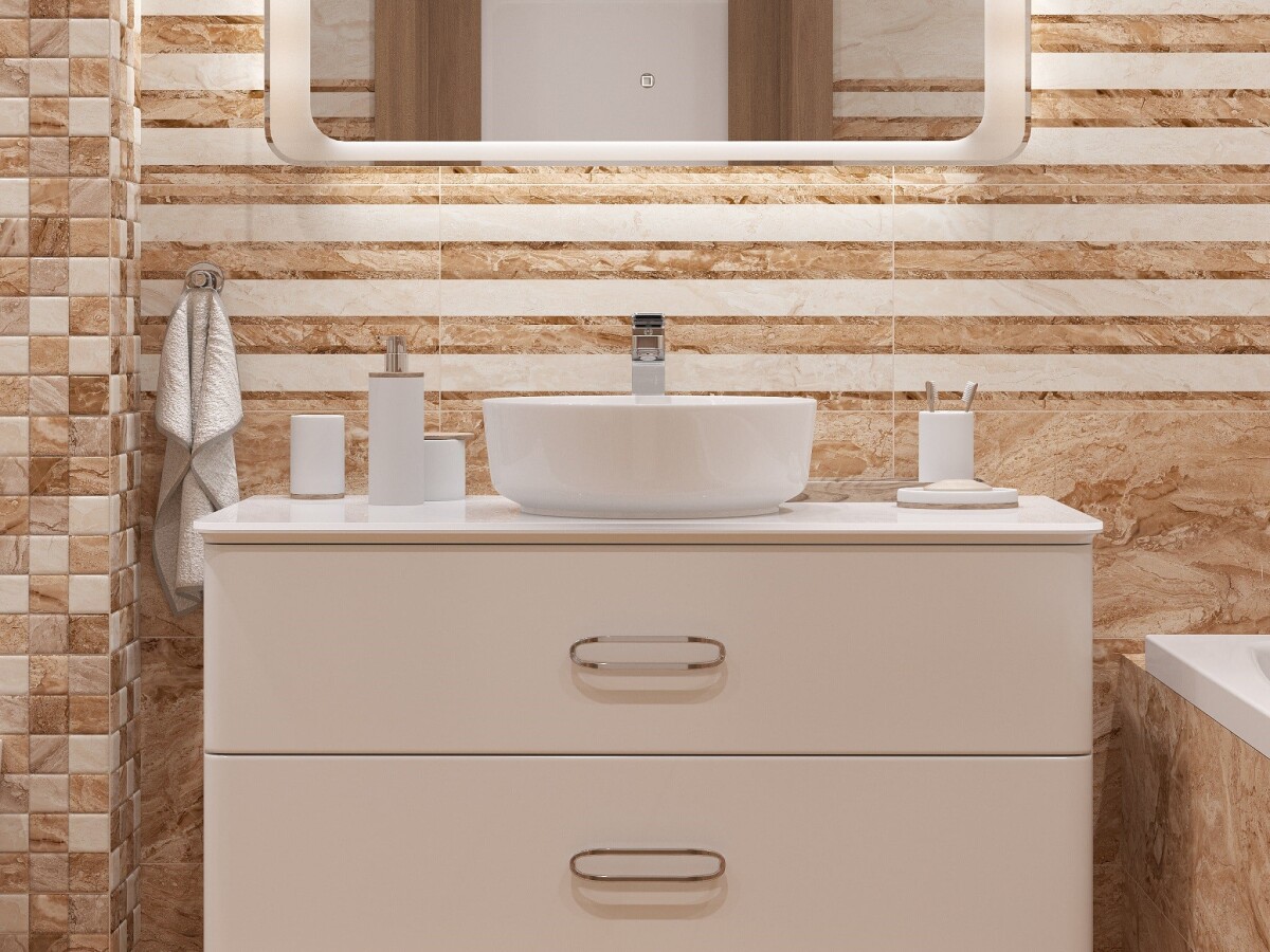 Керамическая плитка Cube Ceramica Prado Lines Beige 30*60 УТ000049796