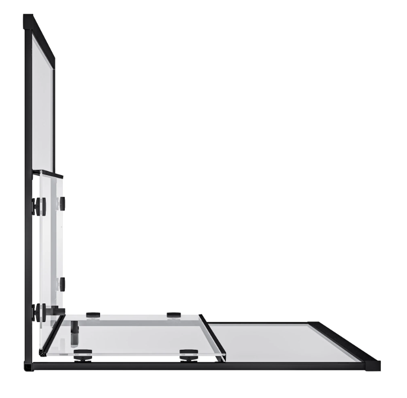 BAS Cube CR-80-C-B душевое ограждение 800х800х1900 Черный КУ00019