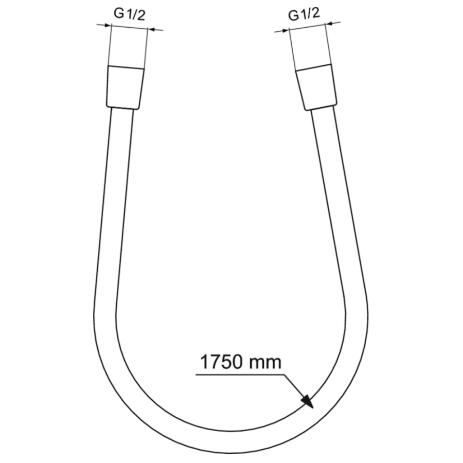 Ideal Standard душевой шланг 170 см BE175GN