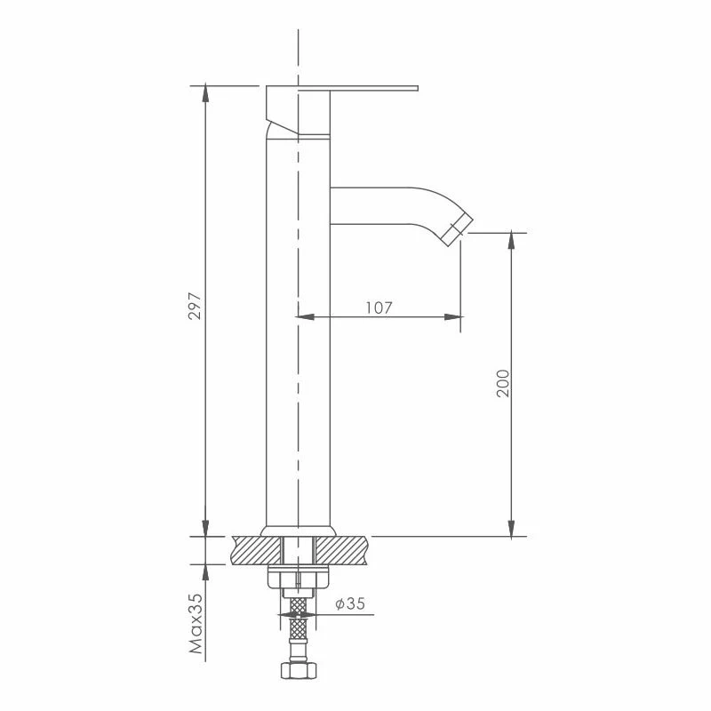 Haiba смеситель для раковины хром HB11811