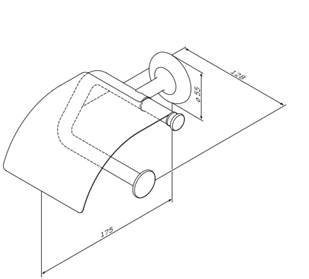 Am.Pm Like A80341500 Держатель для туалетной бумаги с крышкой хром