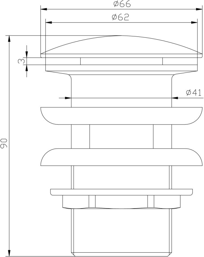 Lemark Jasmine донный клапан для раковины LM6680ORB