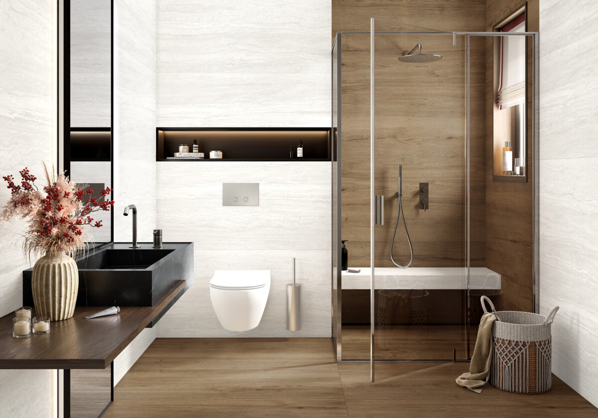 Artkera Group LCM Травертин Ворлд белый / Travertine World White Керамогранит 600 x 1200 x 7 60120TVW00M