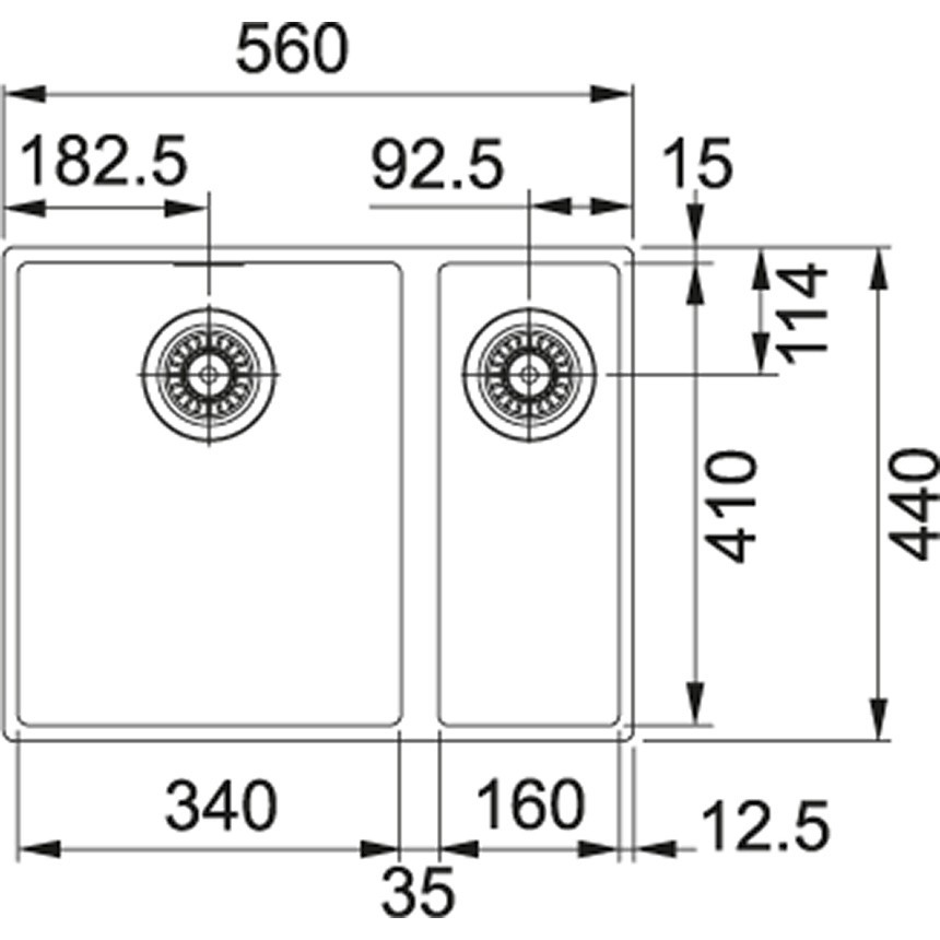 Franke SID 160 кухонная мойка тectonite оникс 56 х 44 см