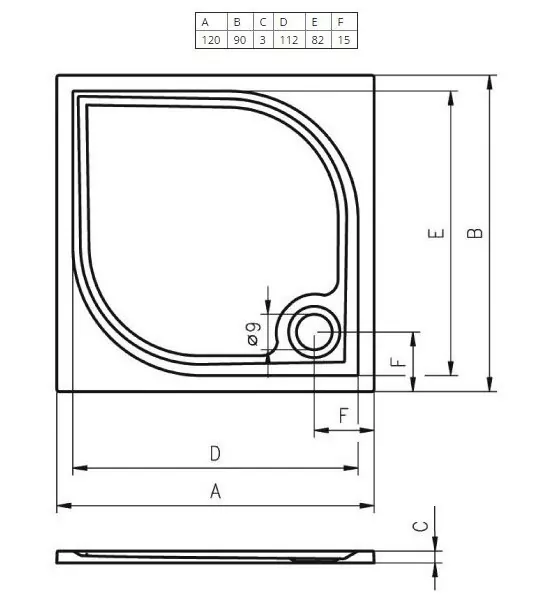 Riho Kolping DB33 душевой поддон из литьевого мрамора 120х90 DB3400500000000