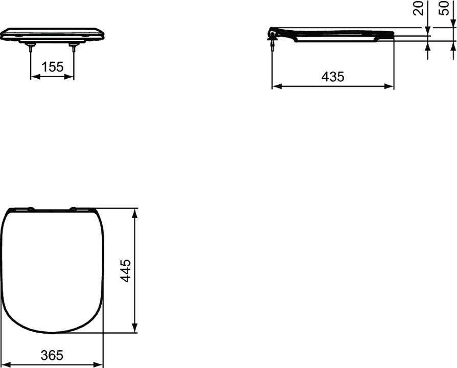 Ideal Standard T387201 комплект T007901 Tesi подвесной унитаз + T352701 Tesi тонкое сидение + R020467 инсталляция PROSYS