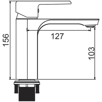 Gerhans K23 смеситель для раковины K11023