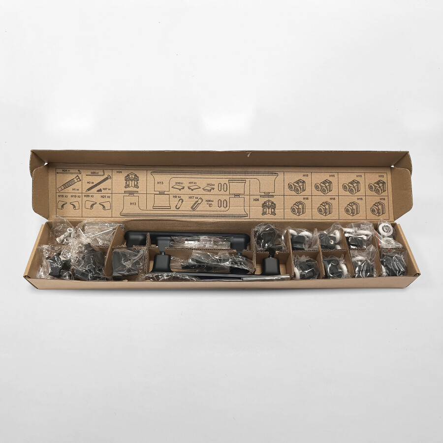 Triton-Pro Душевая ширма Fix 120×80 черная Щ0000067442