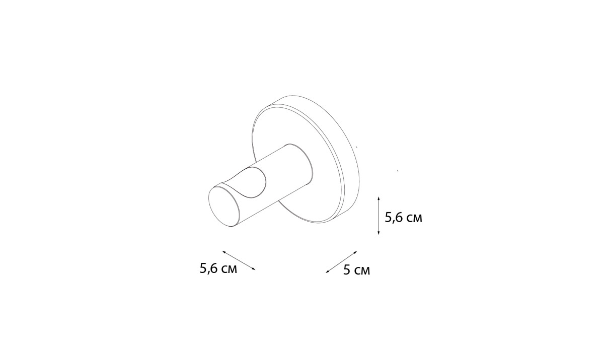 Fixsen крючок одинарный FX-31005B