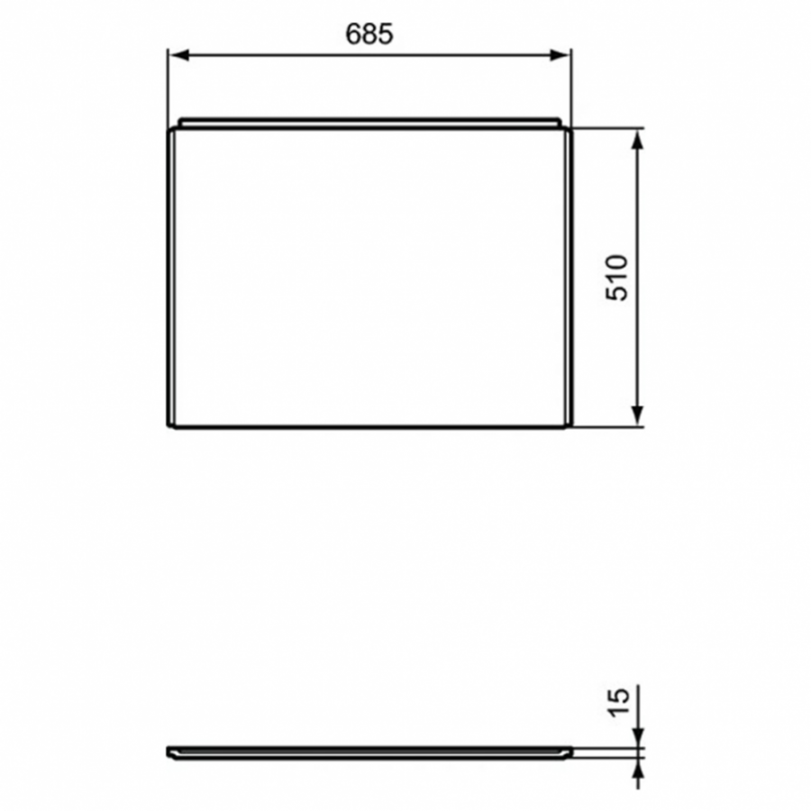 Ideal Standard панель боковая для ванны Connect Air 70 см E114801