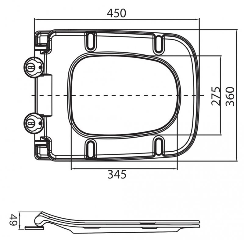 BelBagno крышка-сиденье из дюропласта с механизмом SoftClose BB3201SC-MB