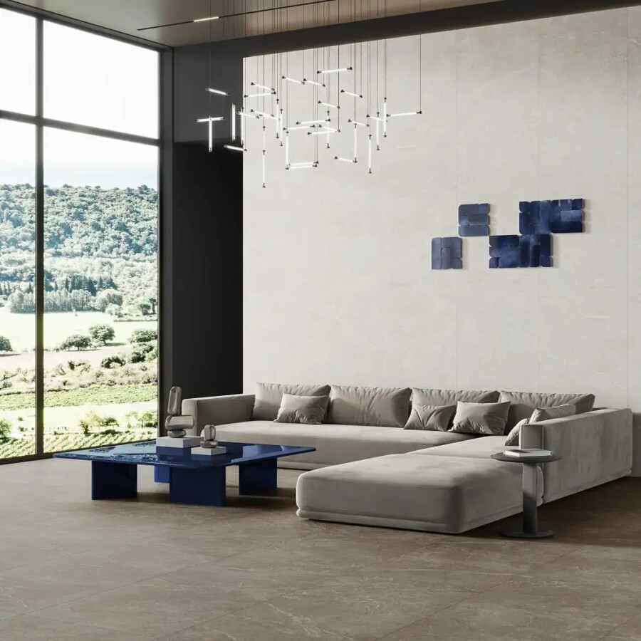 Керамический гранит Kerama Marazzi Прованс Бриансон серый матовый обрезной 80x160x0,9 KM8016G0281R