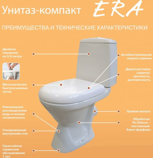 Jika Era 8245320002421 + 8915330000001 унитаз напольный