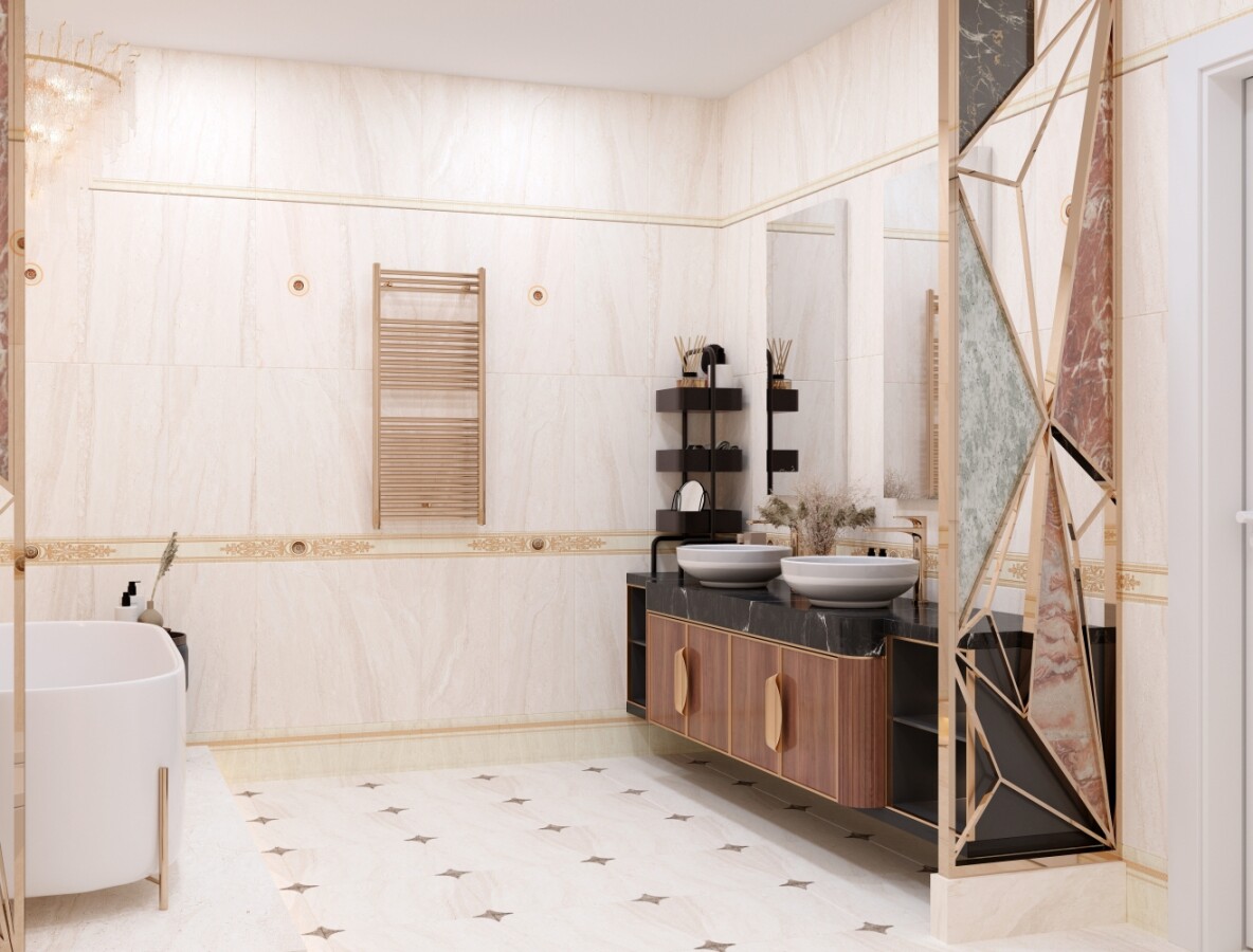Плитка настенная 360 Eurotile Artemis Плинтус 19,5x30