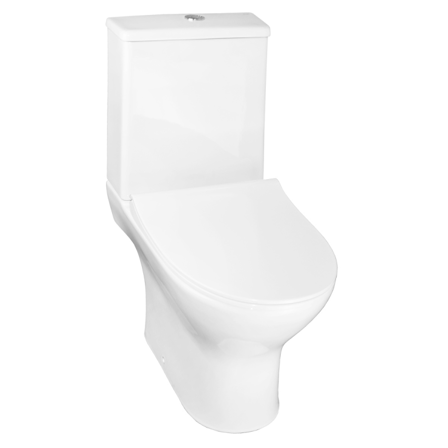 Azario Mist унитаз напольный безободковый, быстросъемное сиденье микролифт AZ-45